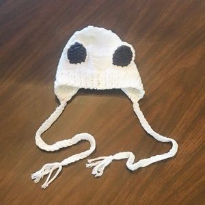 White Bear Newborn Knit Hat 🐻